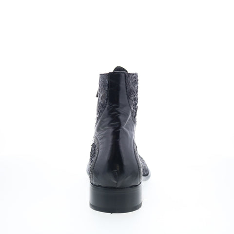 Ghost Ghost1 3272 Mens Black Leather Zipper Casual Dress Boots