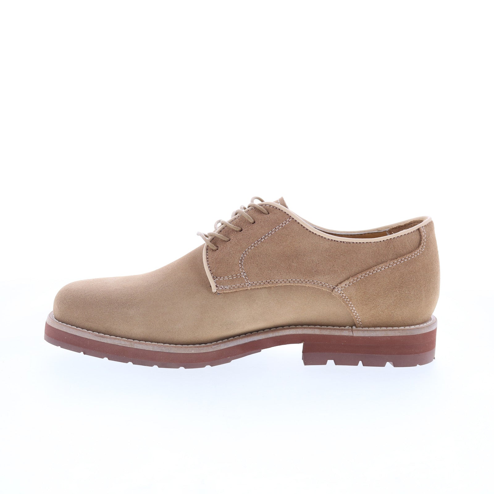 Hitchcock Shoes Mens Size 9.5 E Beige Suede‎ Derby Dress Lace Up Casual 3312 HUGO - Derby shoes in suede - Light Beige main image 3