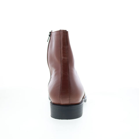 Hitchcock 3372 Mens Brown Extra Wide 3E Leather Zipper Casual Dress Boots