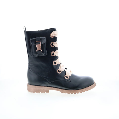 Katy Perry The Lacy Lug 34PK0030 Girls Black Synthetic Casual Dress Boots