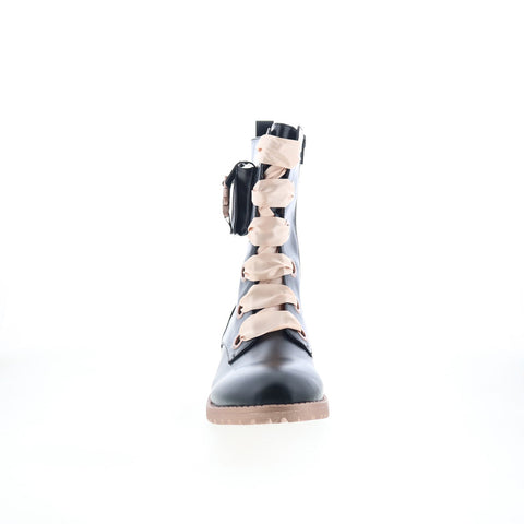 Katy Perry The Lacy Lug 34PK0030 Girls Black Synthetic Casual Dress Boots