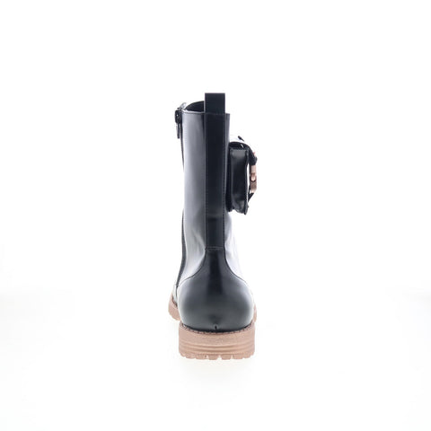 Katy Perry The Lacy Lug 34PK0030 Girls Black Synthetic Casual Dress Boots