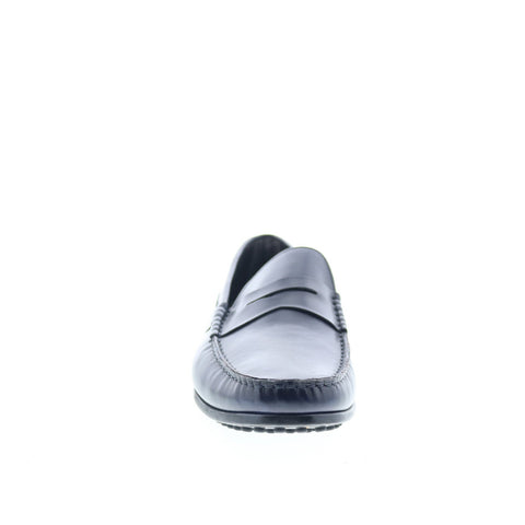 Zelli Italia Monza Calfskin Loafer Mens Blue Leather Loafers Moccasin Shoes