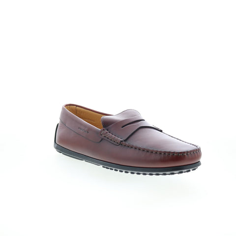 Zelli Italia Monza Calfskin Mens Brown Loafers & Slip Ons Penny Shoes