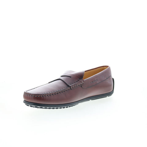 Zelli Italia Monza Calfskin Mens Brown Loafers & Slip Ons Penny Shoes