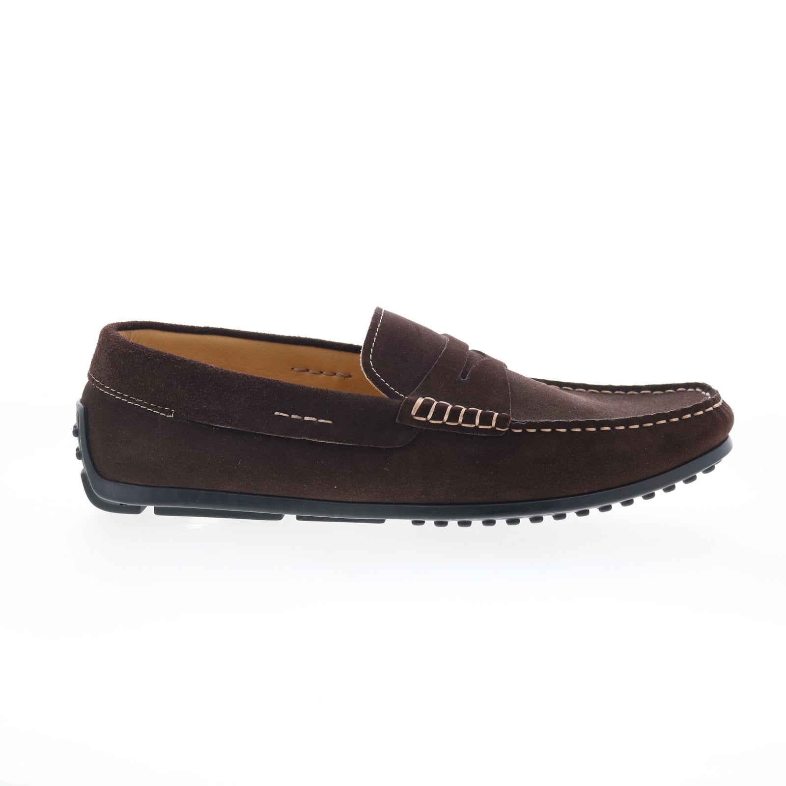 Men\'s Zelli Italian Brown Suede Loafers Retails at $600 Like New Zelli Italia Gatto Goat Suede Mens Brown Loafers & Slip Ons  main image 2