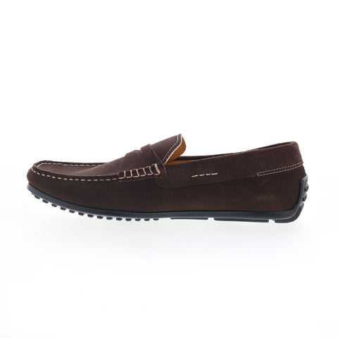 Zelli Italia Monza Clafskin Suede Loafer Mens Brown Loafers Moccasin Shoes