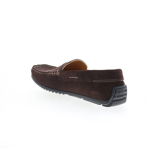 Zelli Italia Monza Clafskin Suede Loafer Mens Brown Loafers Moccasin Shoes