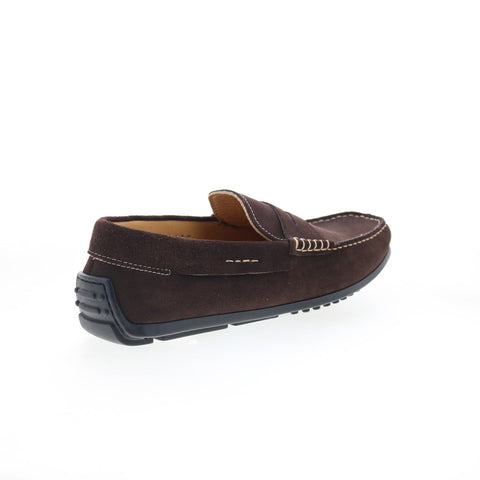 Zelli Italia Monza Clafskin Suede Loafer Mens Brown Loafers Moccasin Shoes