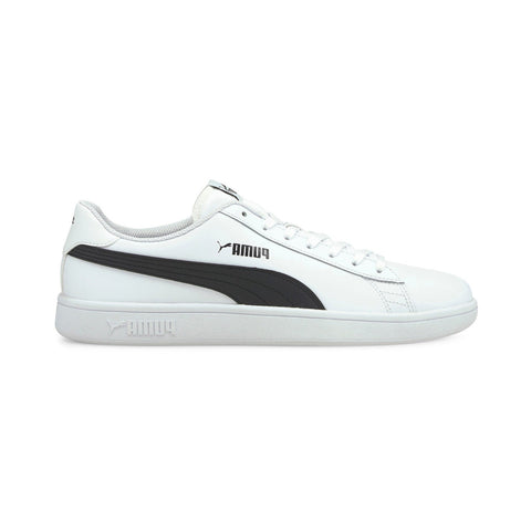 Puma Smash V2 L 36521501 Mens White Leather Lifestyle Sneakers Shoes