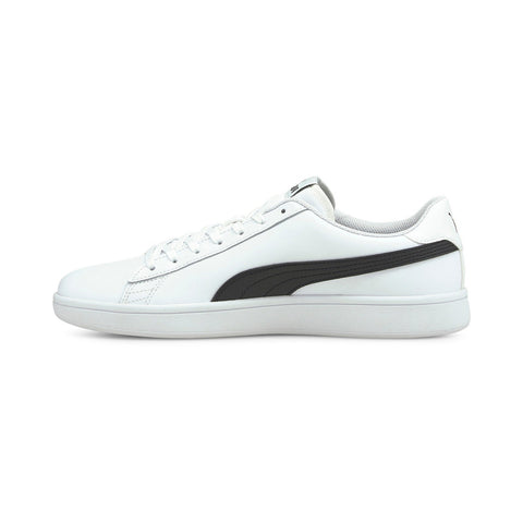 Puma Smash V2 L 36521501 Mens White Leather Lifestyle Sneakers Shoes