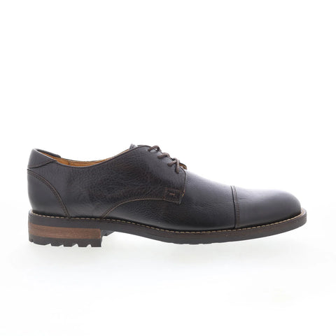 T.B. Phelps 3709-10-100 Mens Brown Leather Oxfords & Lace Ups Cap Toe Shoes