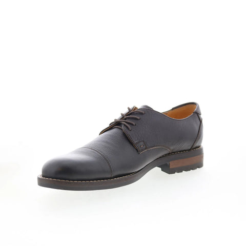 T.B. Phelps 3709-10-100 Mens Brown Leather Oxfords & Lace Ups Cap Toe Shoes