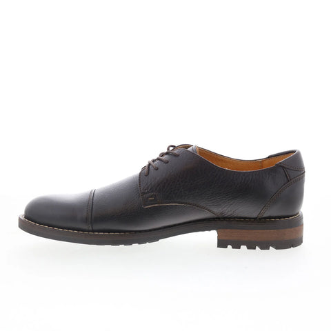 T.B. Phelps 3709-10-100 Mens Brown Leather Oxfords & Lace Ups Cap Toe Shoes