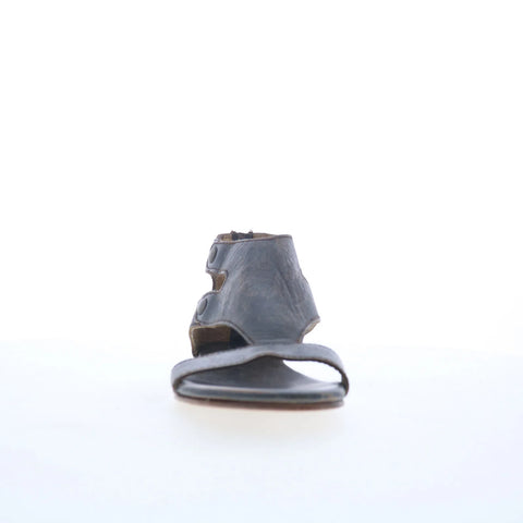 Bed Stu Soto F373012 Womens Gray Leather Zipper Strap Sandals Shoes