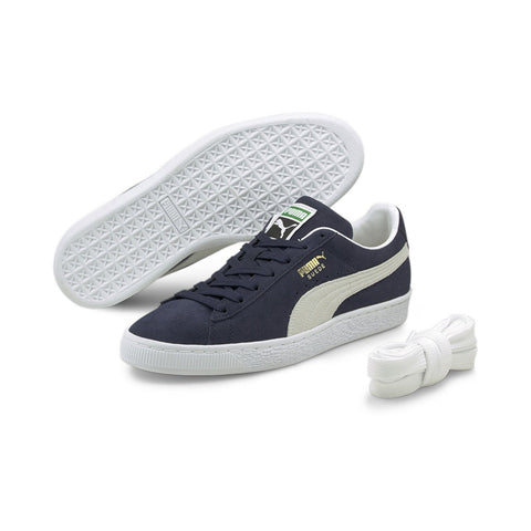 Puma Suede Classic XXI 37491504 Mens Blue Suede Lifestyle Sneakers Shoes