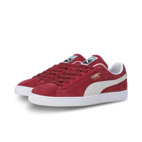 Puma Suede Classic XXI 37491506 Mens Red Suede Lifestyle Sneakers Shoes