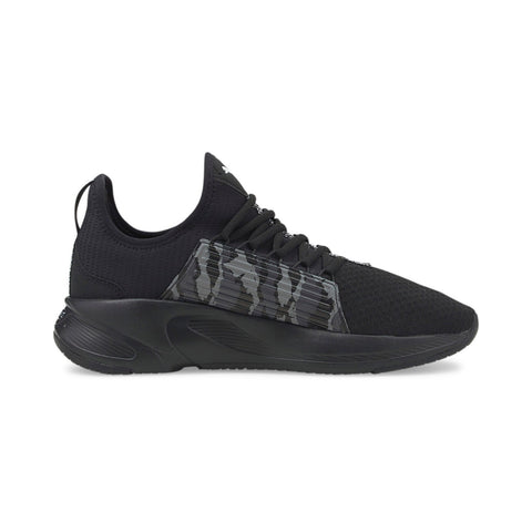 Puma Softride Premier Slip-On Camo Mens Black Canvas Athletic Running Shoes