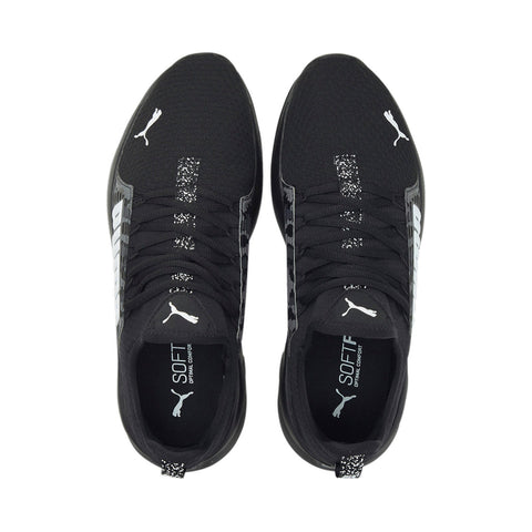 Puma Softride Premier Slip-On Camo Mens Black Canvas Athletic Running Shoes