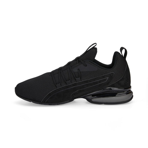 Puma Axelion NXT Camo 37696602 Mens Black Canvas Athletic Running Shoes