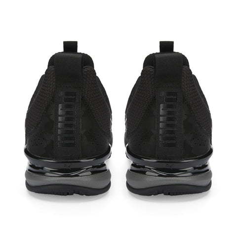 Puma Axelion NXT Camo 37696602 Mens Black Canvas Athletic Running Shoes
