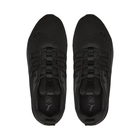 Puma Axelion NXT Camo 37696602 Mens Black Canvas Athletic Running Shoes