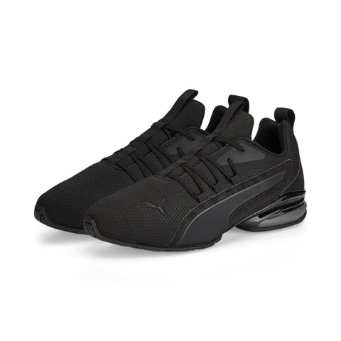 Puma Axelion NXT Camo 37696602 Mens Black Canvas Athletic Running Shoes