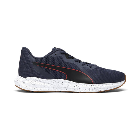Puma Twitch Runner Speckle 37719601 Mens Blue Canvas Athletic Running Shoes