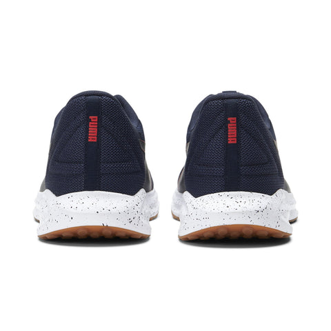Puma Twitch Runner Speckle 37719601 Mens Blue Canvas Athletic Running Shoes