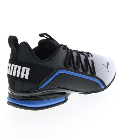 Puma Axelion Fade 37755501 Mens Gray Canvas Lace Up Athletic Running Shoes