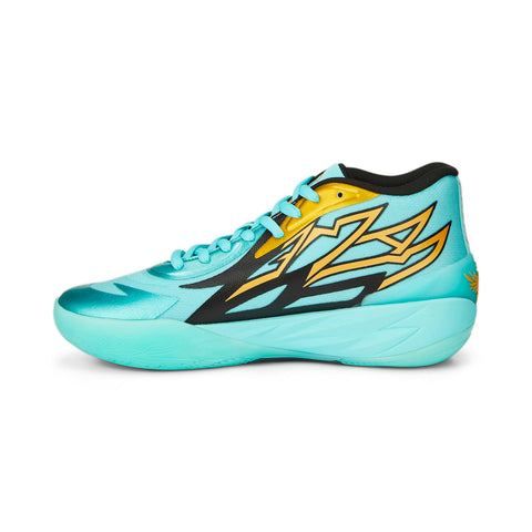 Puma Lamelo Ball MB.02 37759001 Mens Green Athletic Basketball Shoes