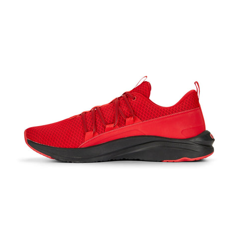 Puma Softride One4All 37767101 Mens Red Mesh Lace Up Athletic Running Shoes