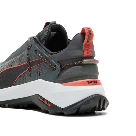 Puma Explore Nitro 37785408 Mens Gray Mesh Lace Up Athletic Hiking Shoes