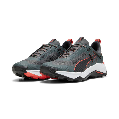 Puma Explore Nitro 37785408 Mens Gray Mesh Lace Up Athletic Hiking Shoes