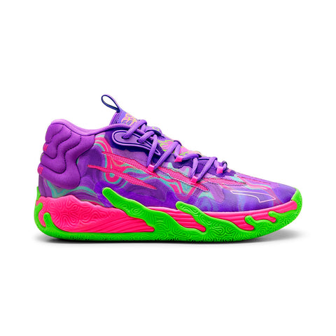 Puma Lamelo Ball MB.03 Toxic 37891601 Mens Purple Athletic Basketball Shoes