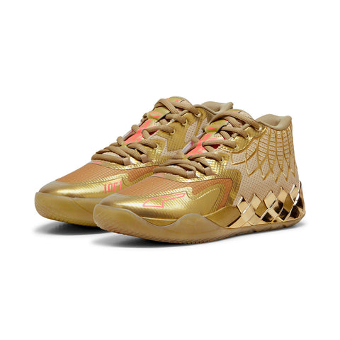 Puma Lamelo Ball MB.01 Golden Child Mens Gold Basketball Athletic Shoes