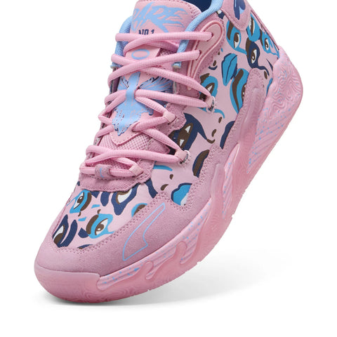Puma MB.03 Kid Super 37932801 Mens Pink Leather Athletic Basketball Shoes