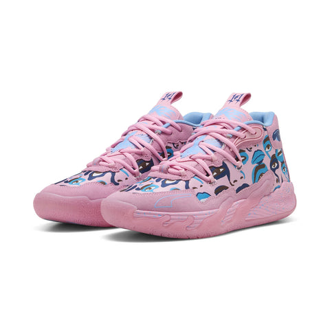 Puma MB.03 Kid Super 37932801 Mens Pink Leather Athletic Basketball Shoes