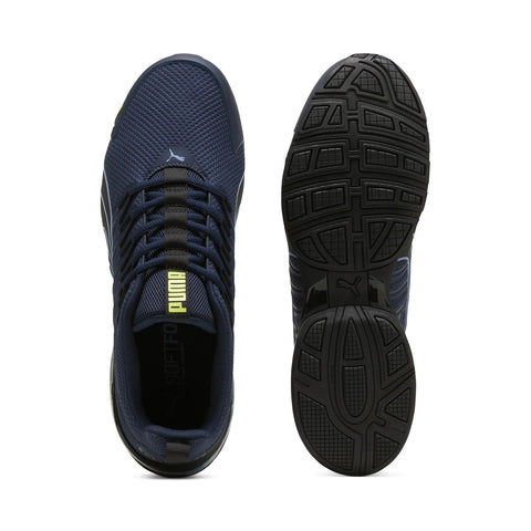 Puma Voltaic Evo 37960103 Mens Blue Mesh Lace Up Athletic Running Shoes