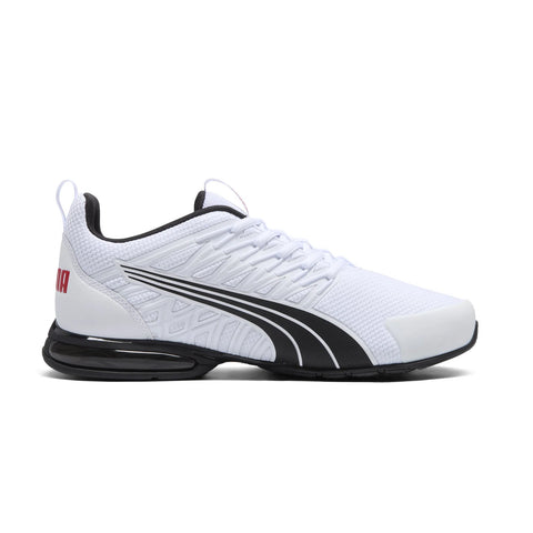 Puma Voltaic Evo 37960120 Mens White Mesh Lace Up Athletic Running Shoes