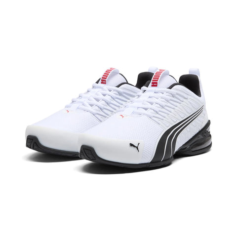 Puma Voltaic Evo 37960120 Mens White Mesh Lace Up Athletic Running Shoes