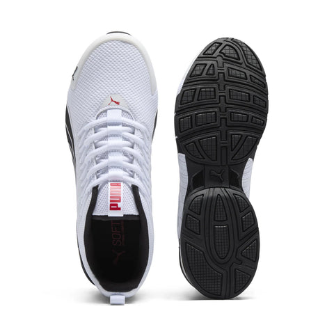 Puma Voltaic Evo 37960120 Mens White Mesh Lace Up Athletic Running Shoes