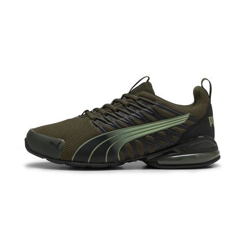 Puma Voltaic Evo 37960125 Mens Green Mesh Lace Up Athletic Running Shoes