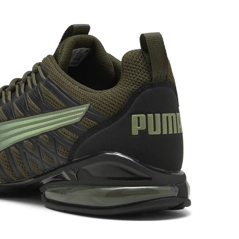Puma Voltaic Evo 37960125 Mens Green Mesh Lace Up Athletic Running Shoes