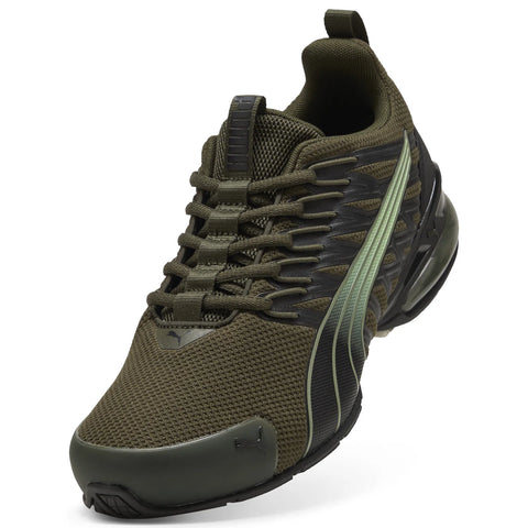 Puma Voltaic Evo 37960125 Mens Green Mesh Lace Up Athletic Running Shoes