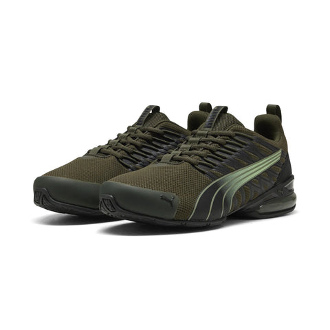 Puma Voltaic Evo 37960125 Mens Green Mesh Lace Up Athletic Running Shoes