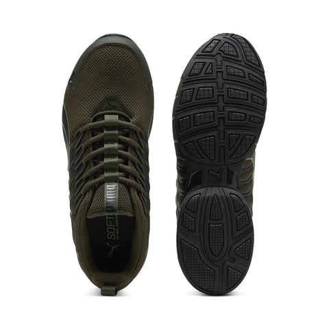 Puma Voltaic Evo 37960125 Mens Green Mesh Lace Up Athletic Running Shoes