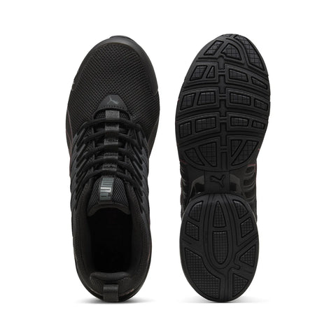 Puma Voltaic Evo 37960126 Mens Black Mesh Lace Up Athletic Running Shoes