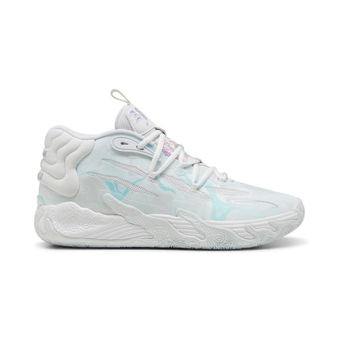 Puma Lamelo Ball MB.03 Iridescent Mens White Athletic Basketball Shoes