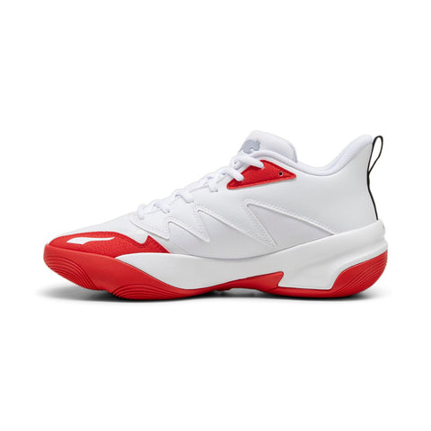 Puma Genetics 37997404 Mens White Mesh Lace Up Lifestyle Sneakers Shoes